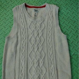 Oshkosh Ribbed Sweater Vest in Beige Size 7x